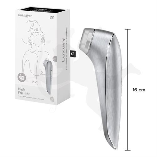 Luxury High Fashion estimulador de clitoris por onda de presion y vibracion con carga USB